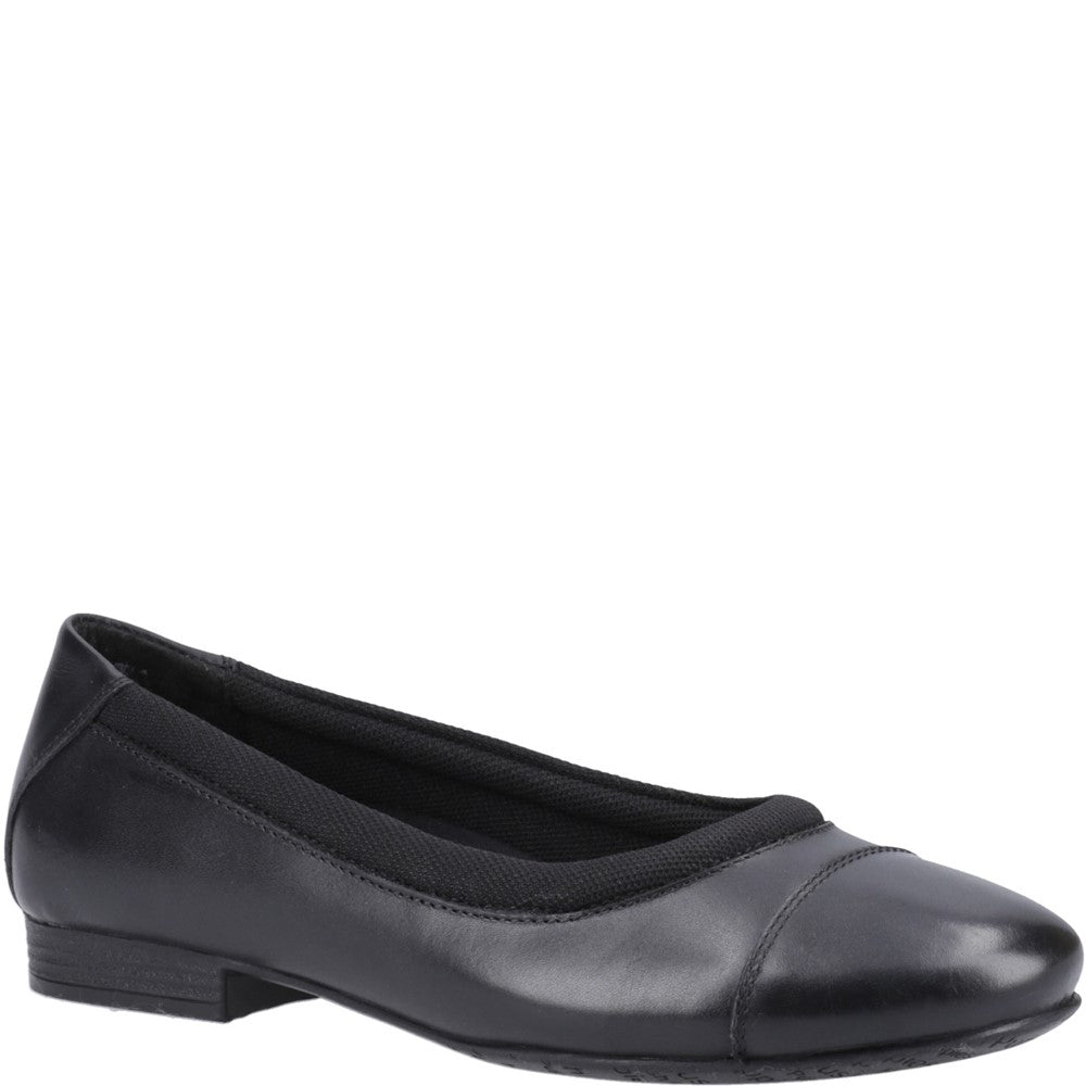 Girls BTS Black/Black Hush Puppies Emma Senior Shoe