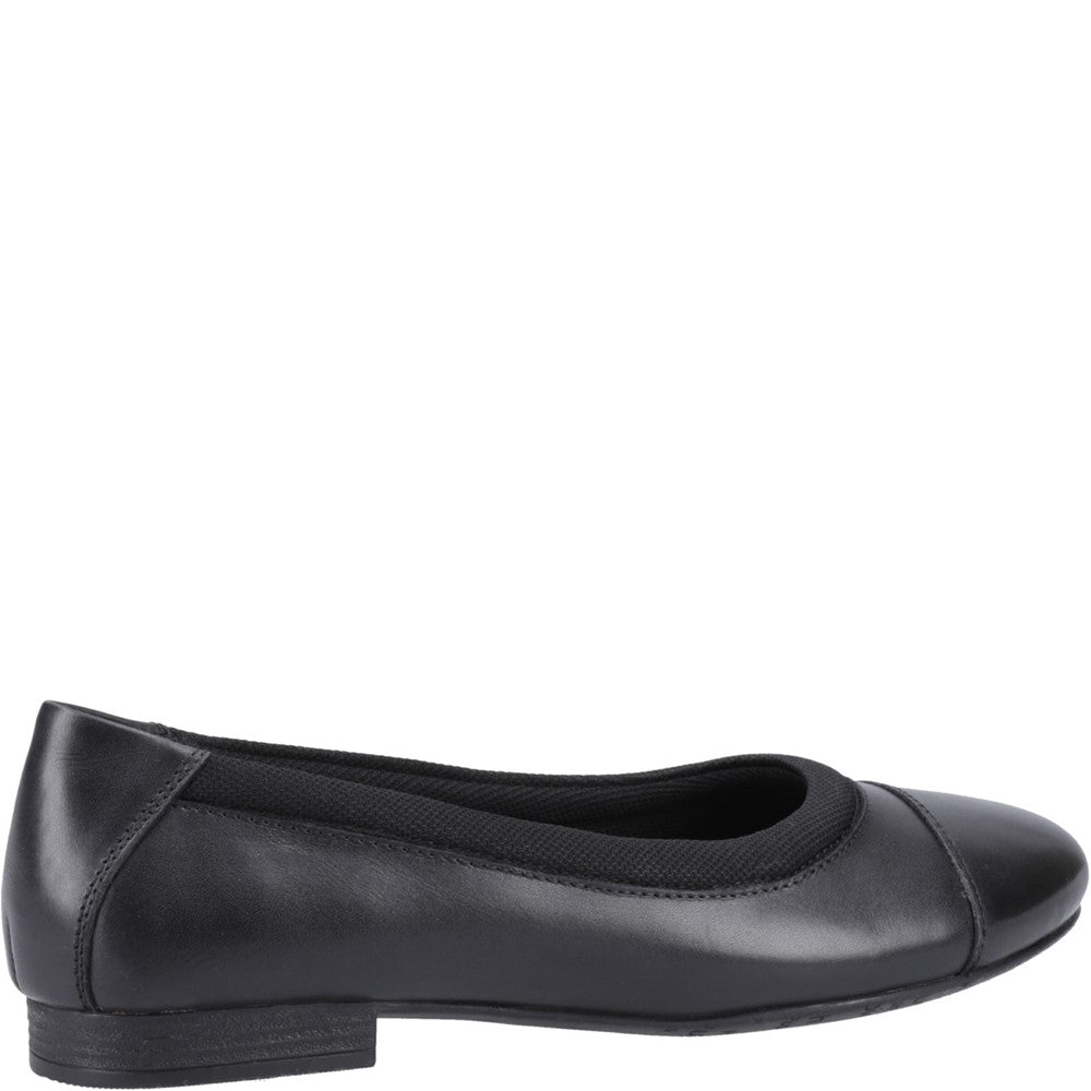 Girls BTS Black/Black Hush Puppies Emma Senior Shoe