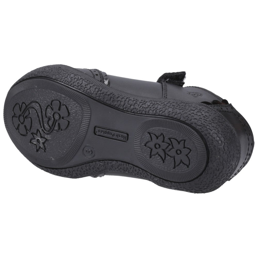 Girls BTS Black Hush Puppies Mabel Inf Shoe
