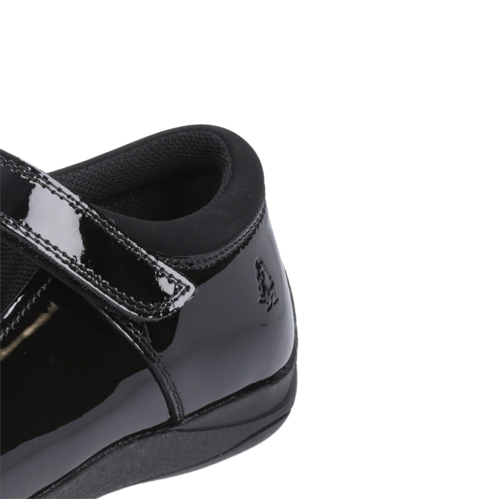 Girls BTS Black Hush Puppies Christina Patent Senior Shoe