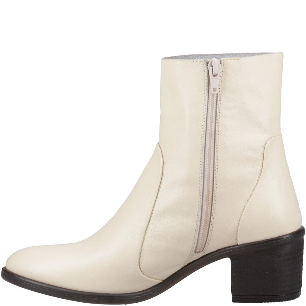 Ladies Ankle Boots Cream Hush Puppies Winona Ankle Boots