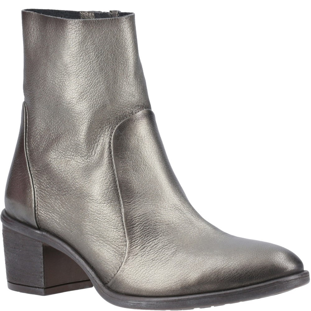 Ladies Ankle Boots Pewter Hush Puppies Winona Ankle Boots