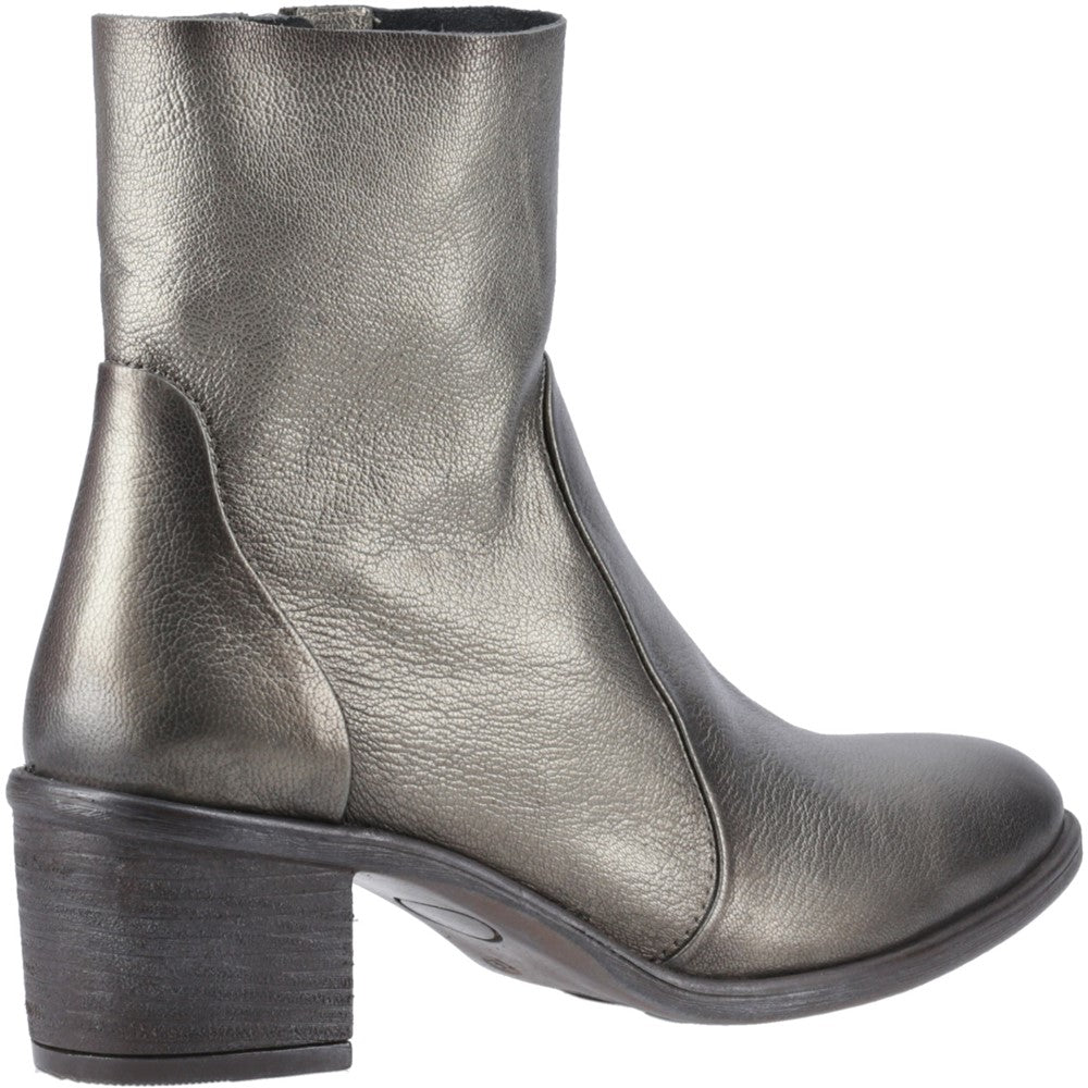 Ladies Ankle Boots Pewter Hush Puppies Winona Ankle Boots