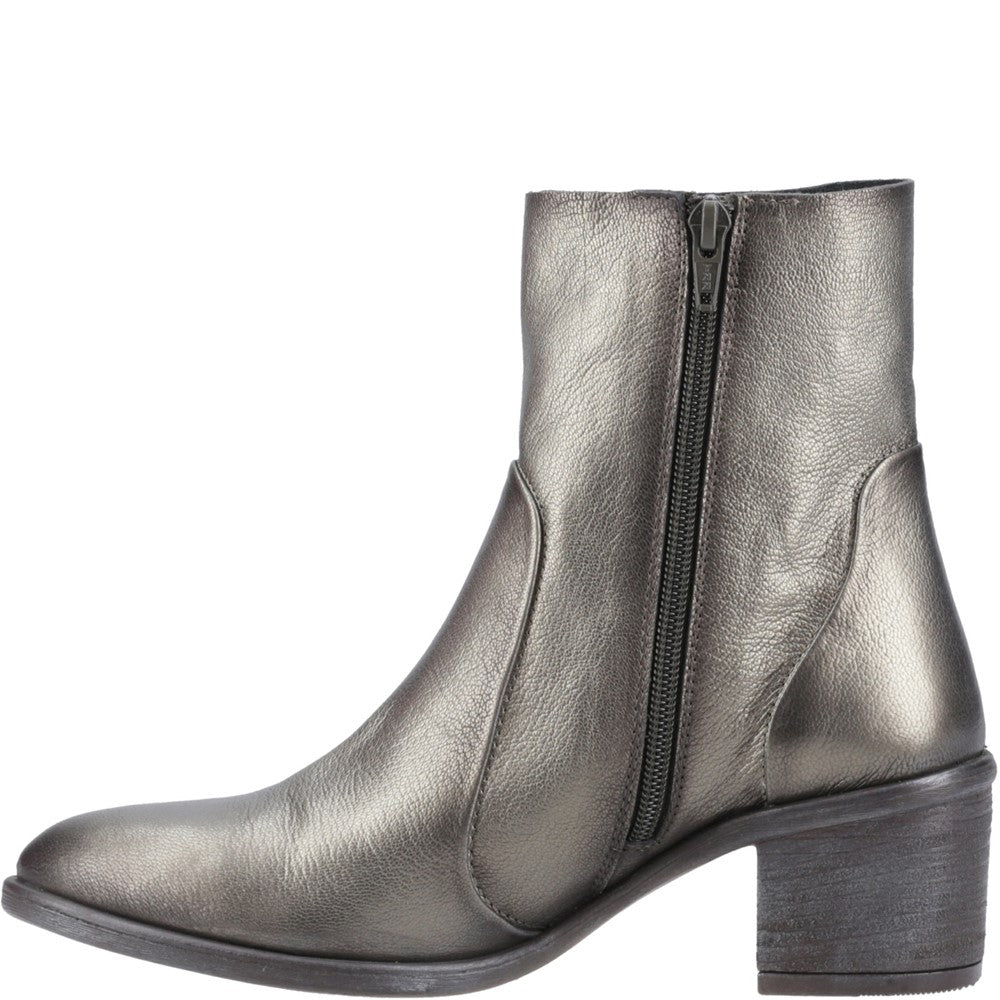 Ladies Ankle Boots Pewter Hush Puppies Winona Ankle Boots