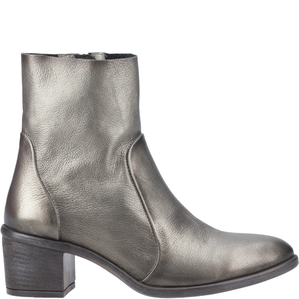 Ladies Ankle Boots Pewter Hush Puppies Winona Ankle Boots
