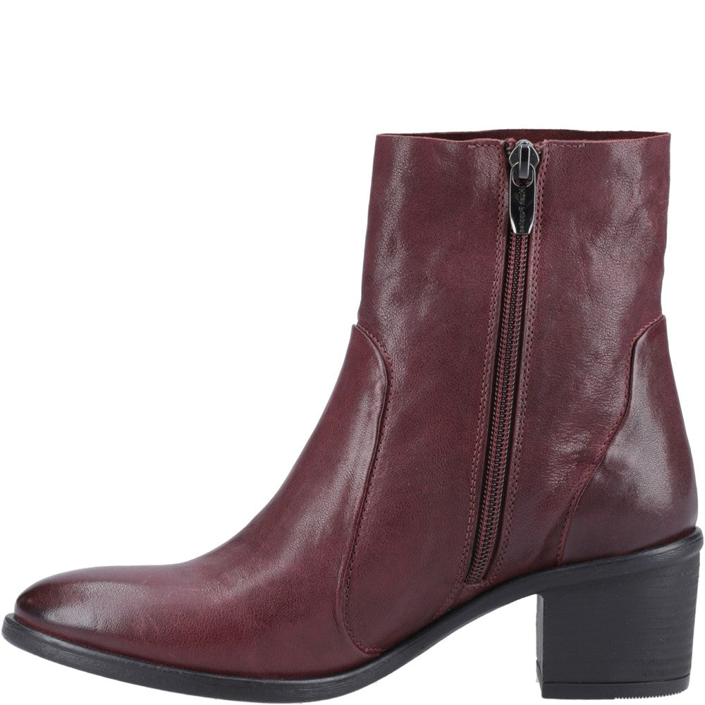 Ladies Ankle Boots Plum Hush Puppies Winona Ankle Boots