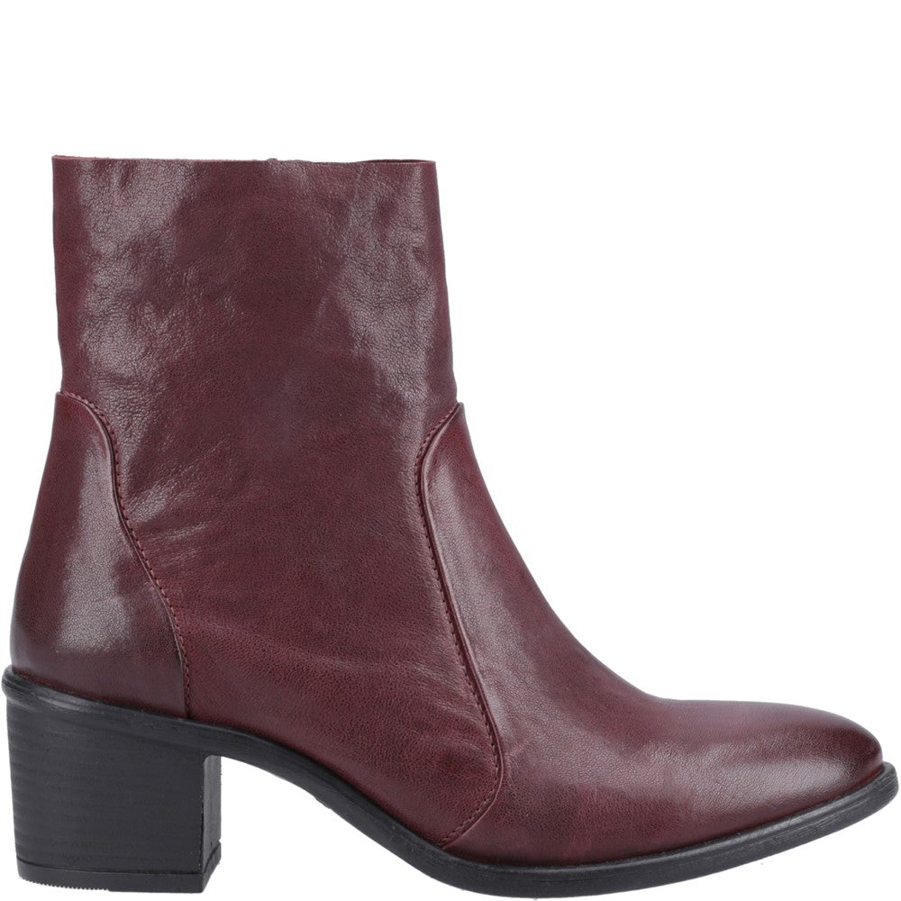Ladies Ankle Boots Plum Hush Puppies Winona Ankle Boots