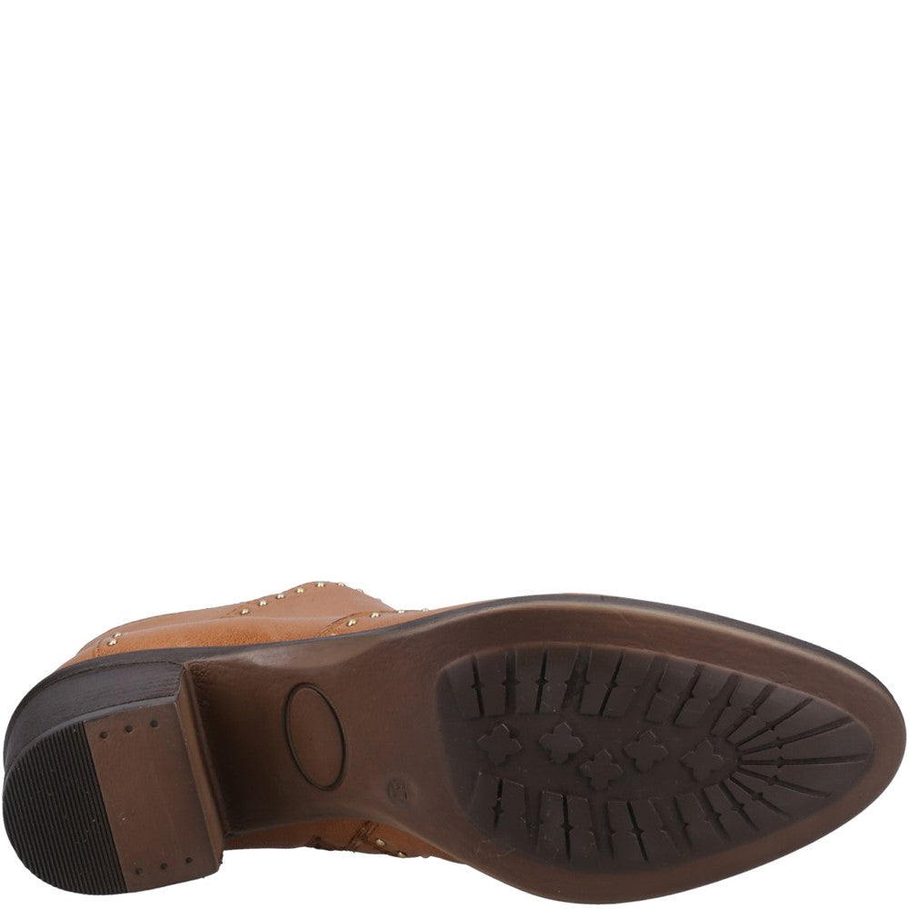 Ladies Ankle Boots Tan Hush Puppies Waverly Ankle Boots