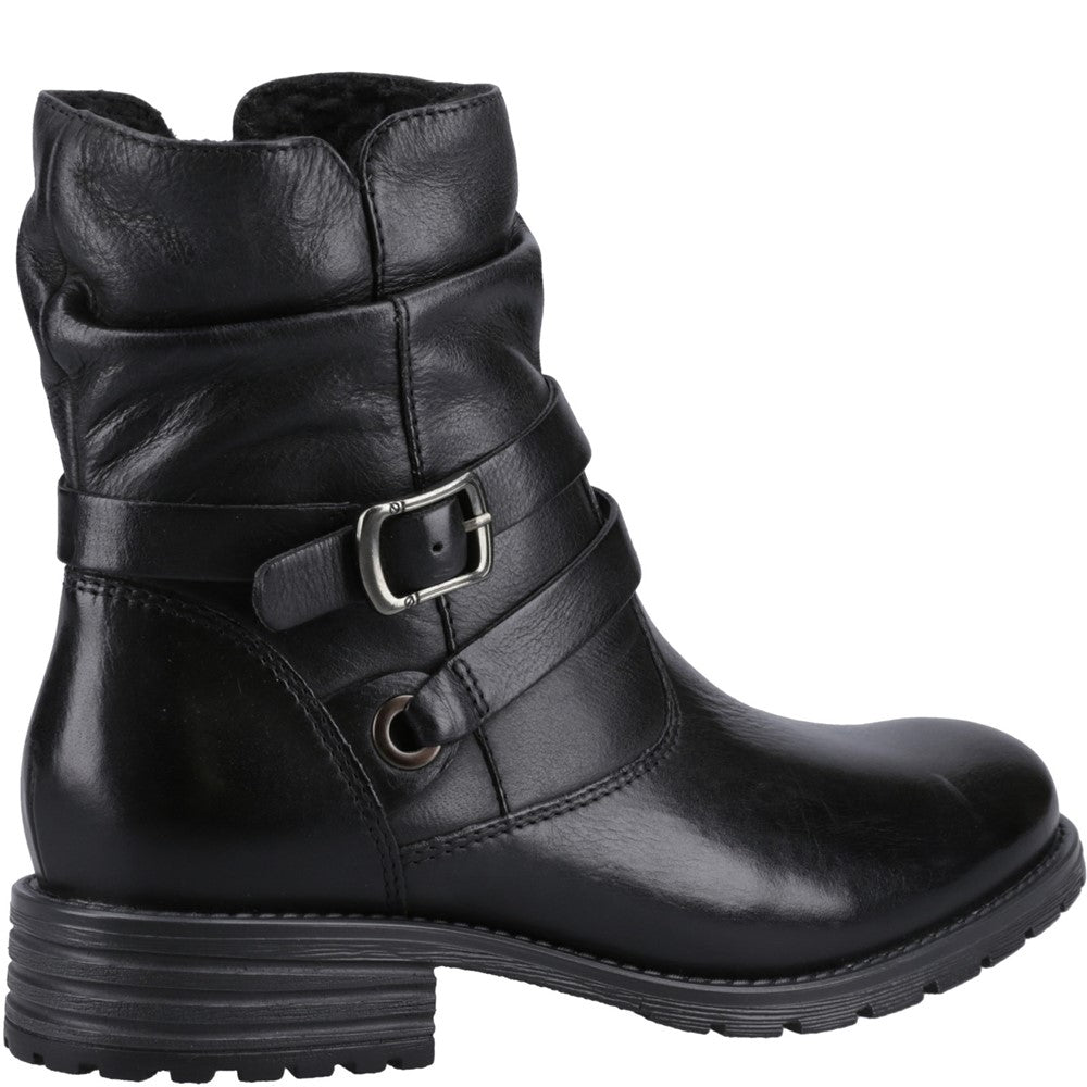 Ladies Ankle Boots Black Hush Puppies Piper Ankle Boots