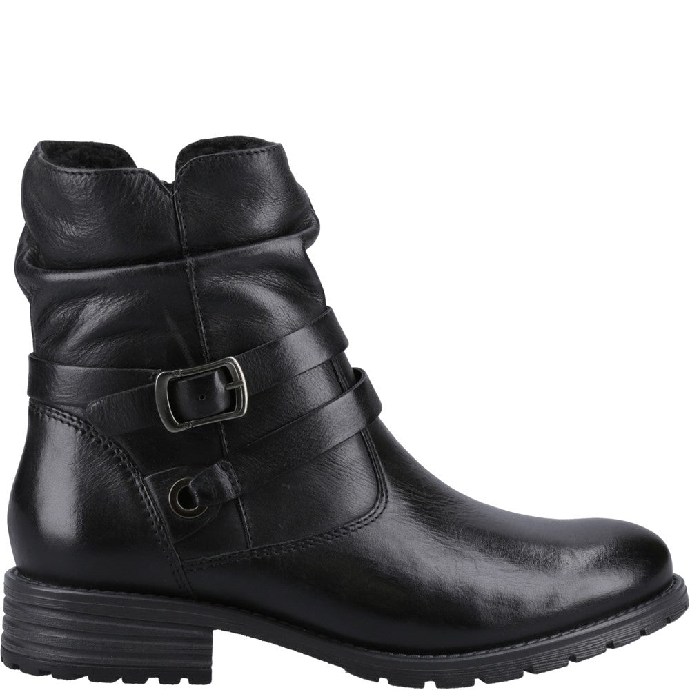 Ladies Ankle Boots Black Hush Puppies Piper Ankle Boots
