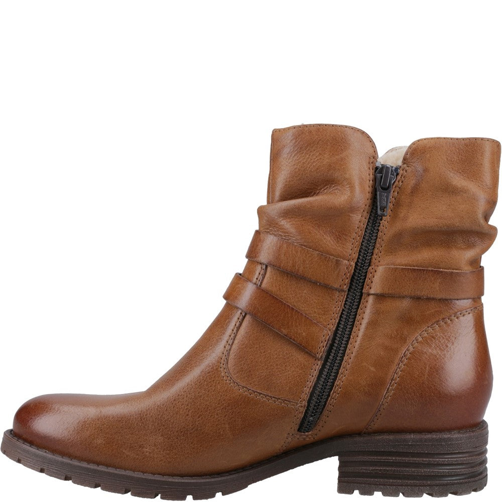 Ladies Ankle Boots Tan Hush Puppies Piper Ankle Boots