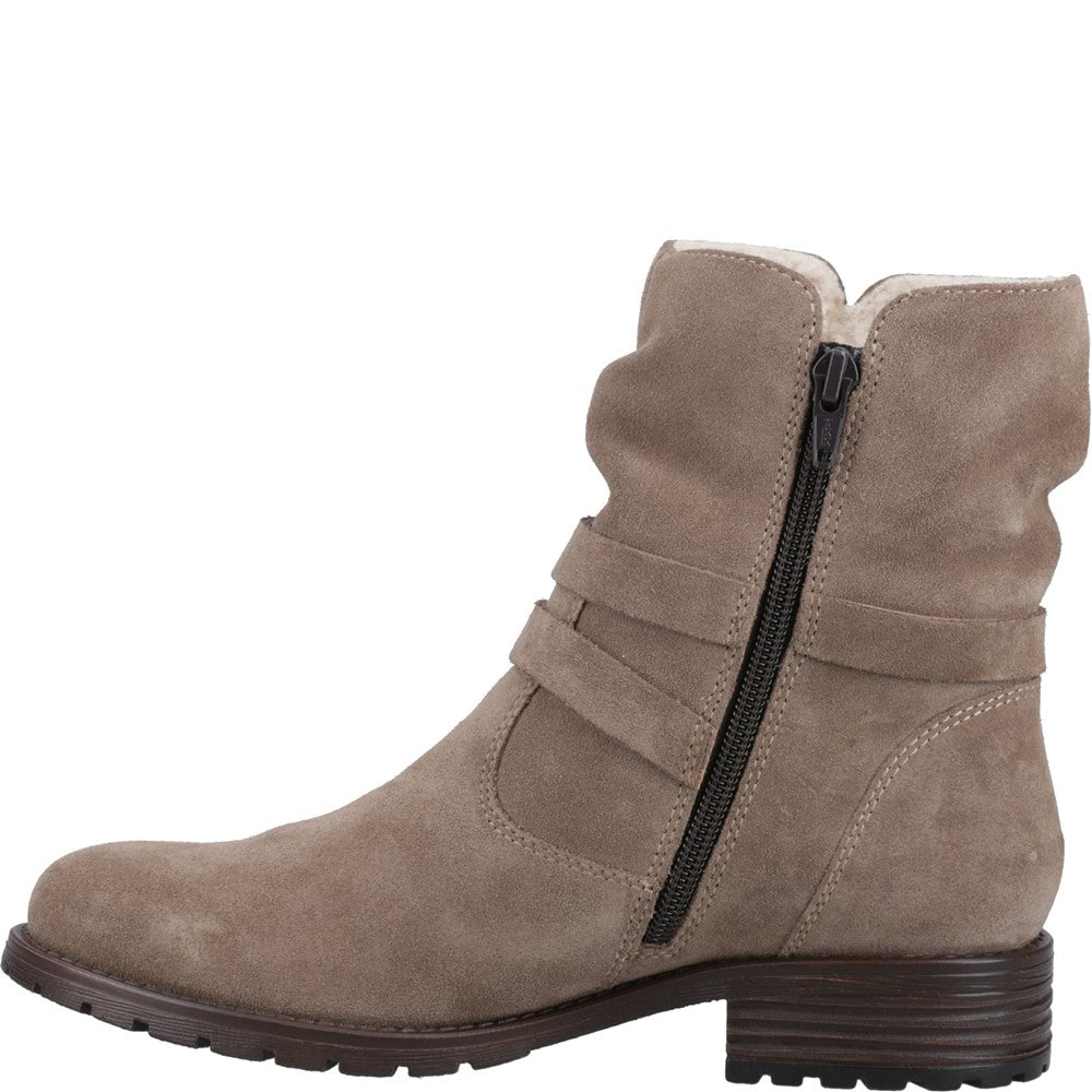 Ladies Ankle Boots Taupe Hush Puppies Piper Ankle Boots