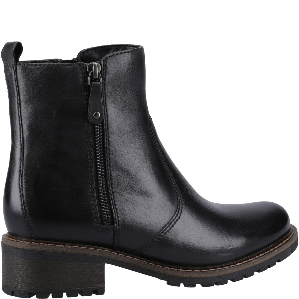 Ladies Ankle Boots Black Hush Puppies Pippa Ankle Boots