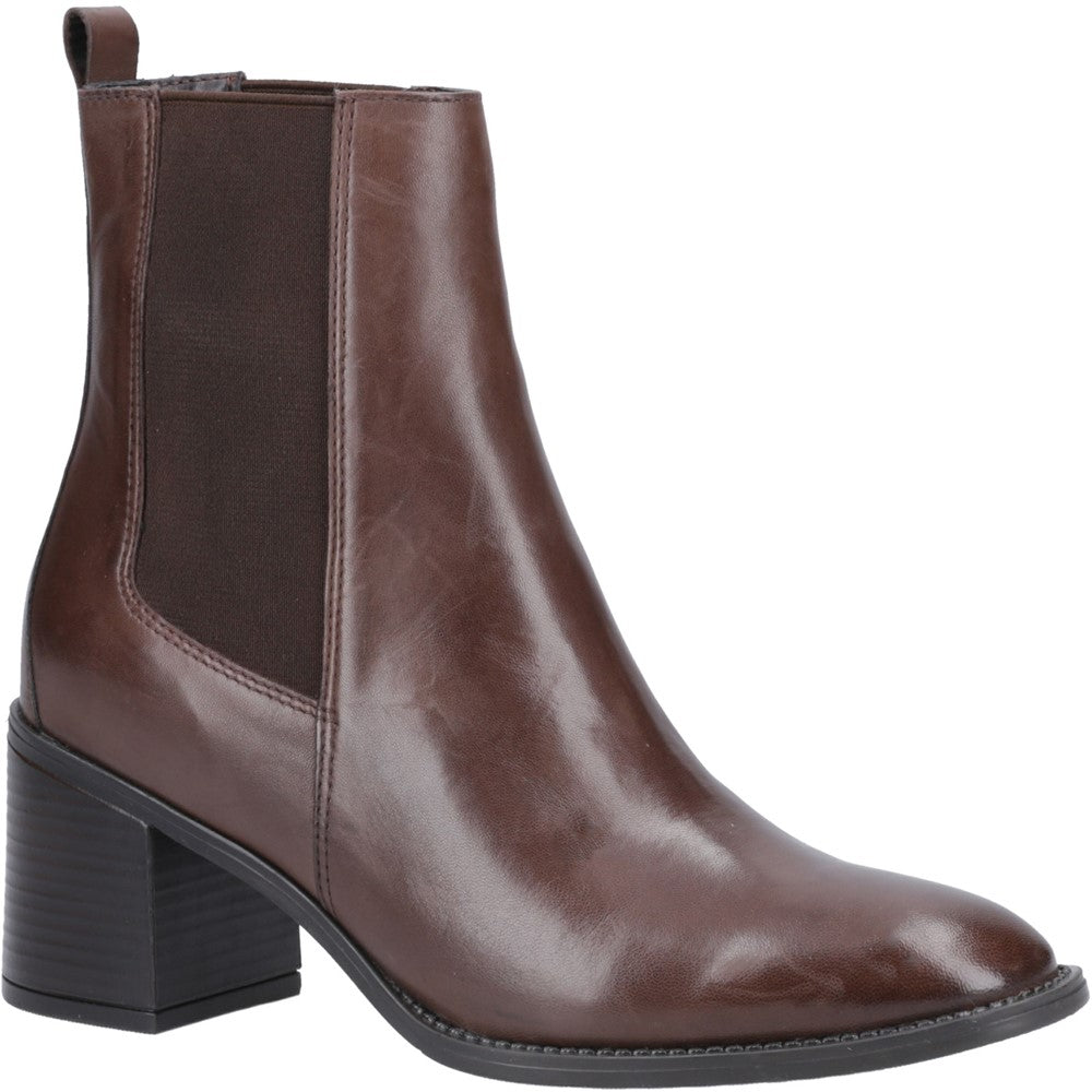 Ladies Ankle Boots Chocolate Hush Puppies Caroline Ankle Boots
