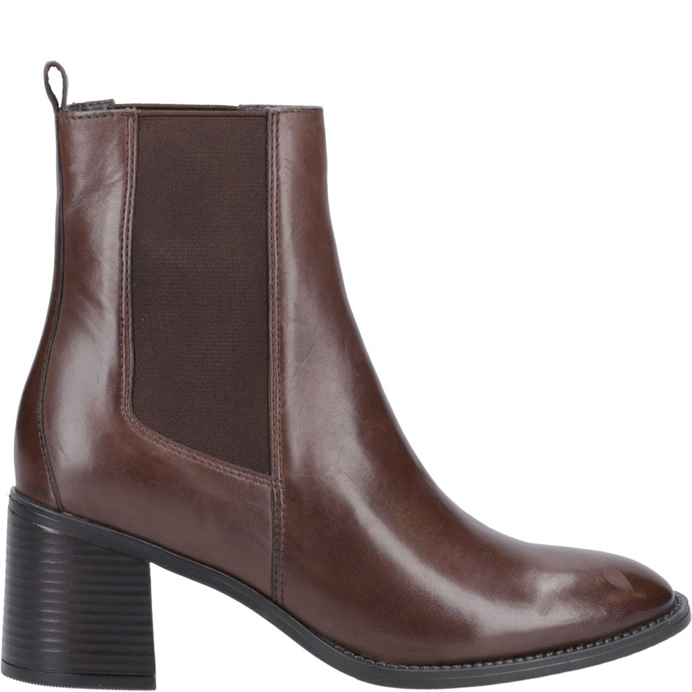 Ladies Ankle Boots Chocolate Hush Puppies Caroline Ankle Boots