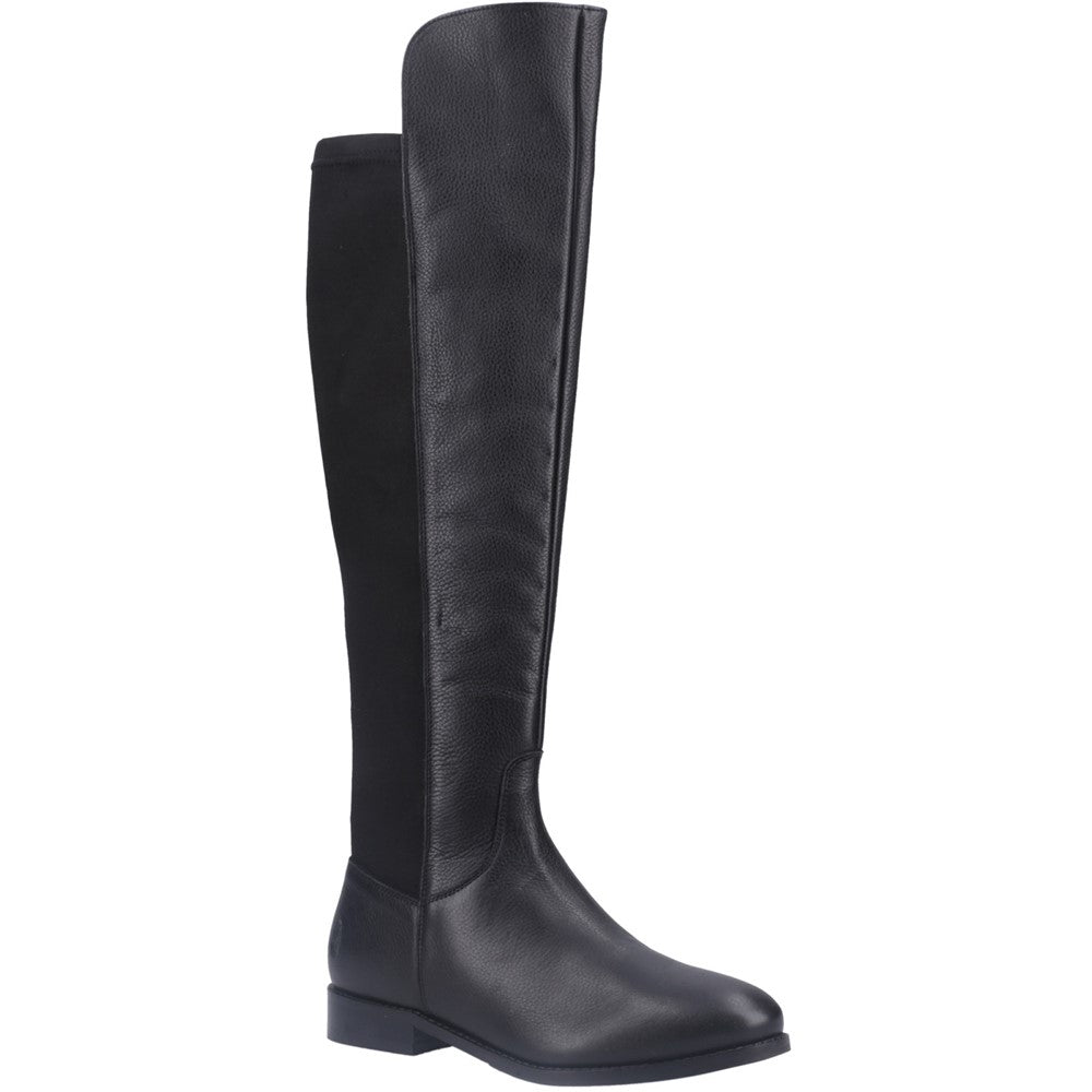 Ladies Long Boots Black Hush Puppies Paisley Long Boots