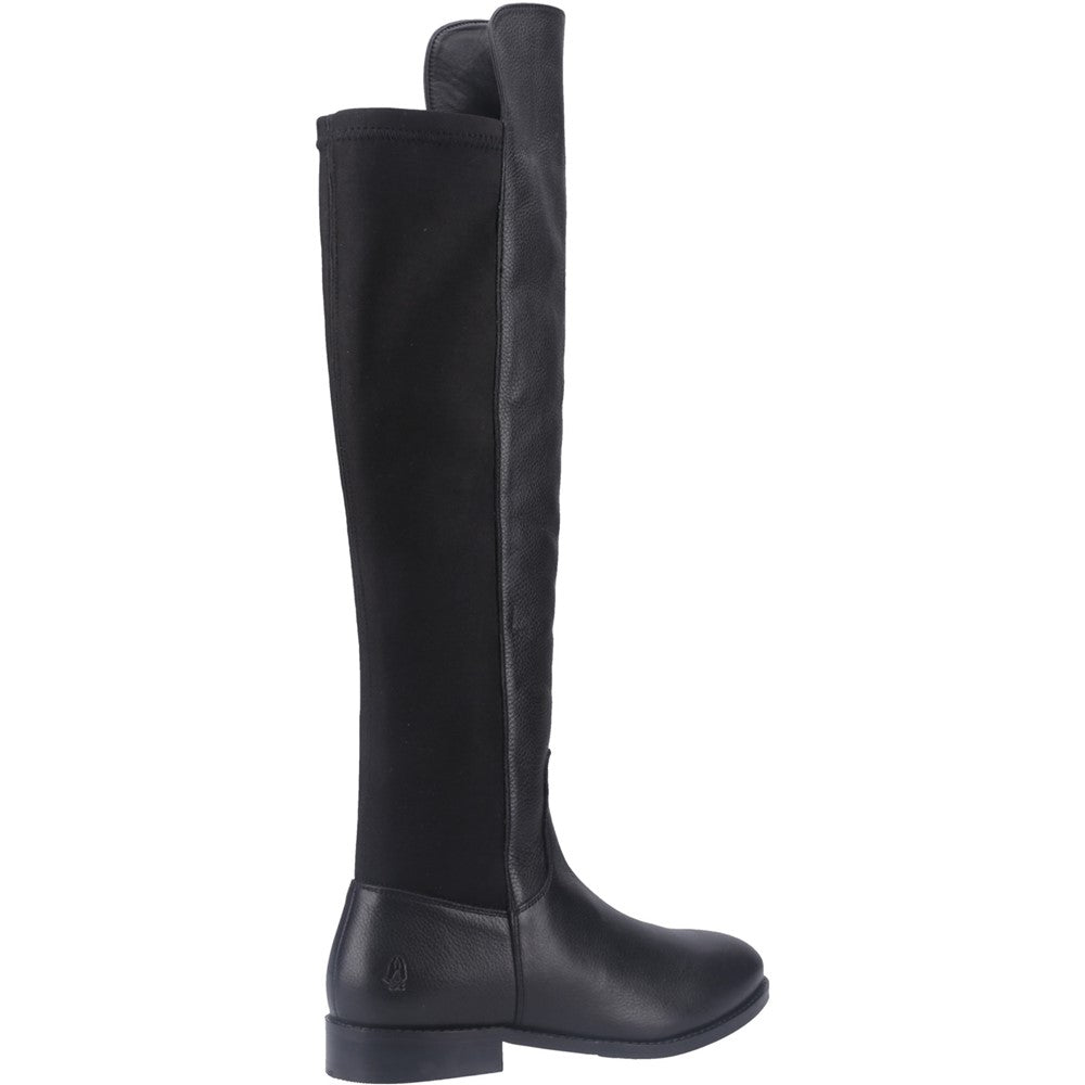 Ladies Long Boots Black Hush Puppies Paisley Long Boots