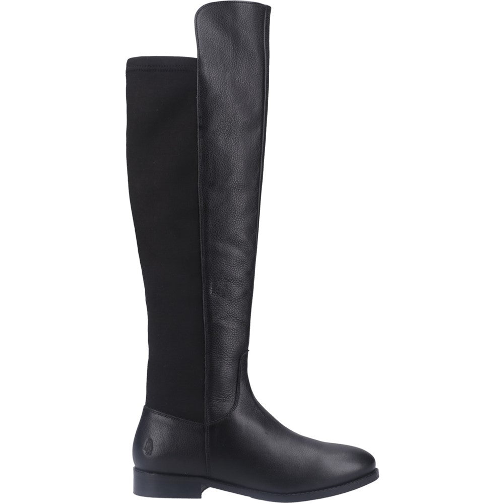 Ladies Long Boots Black Hush Puppies Paisley Long Boots