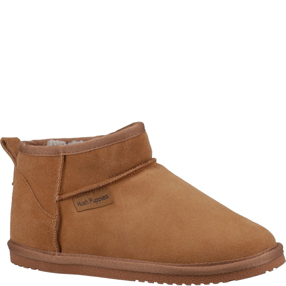 Classic Ladies Slippers Tan Hush Puppies Ashanti Slippers