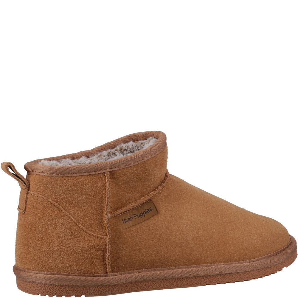 Classic Ladies Slippers Tan Hush Puppies Ashanti Slippers