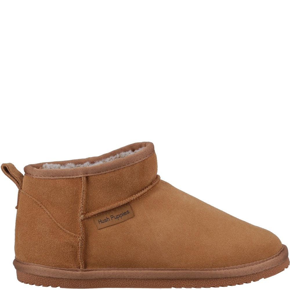 Classic Ladies Slippers Tan Hush Puppies Ashanti Slippers