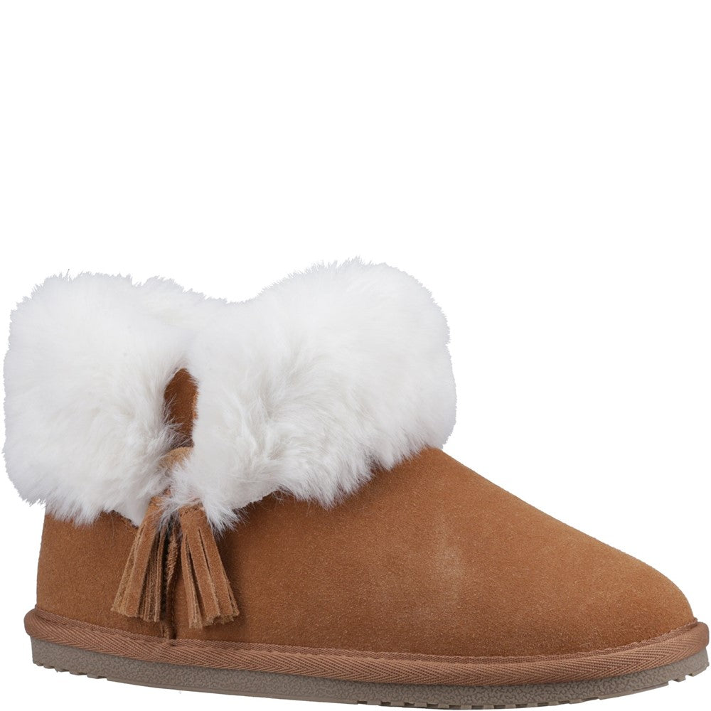 Classic Ladies Slippers Tan Hush Puppies Ayana Slippers