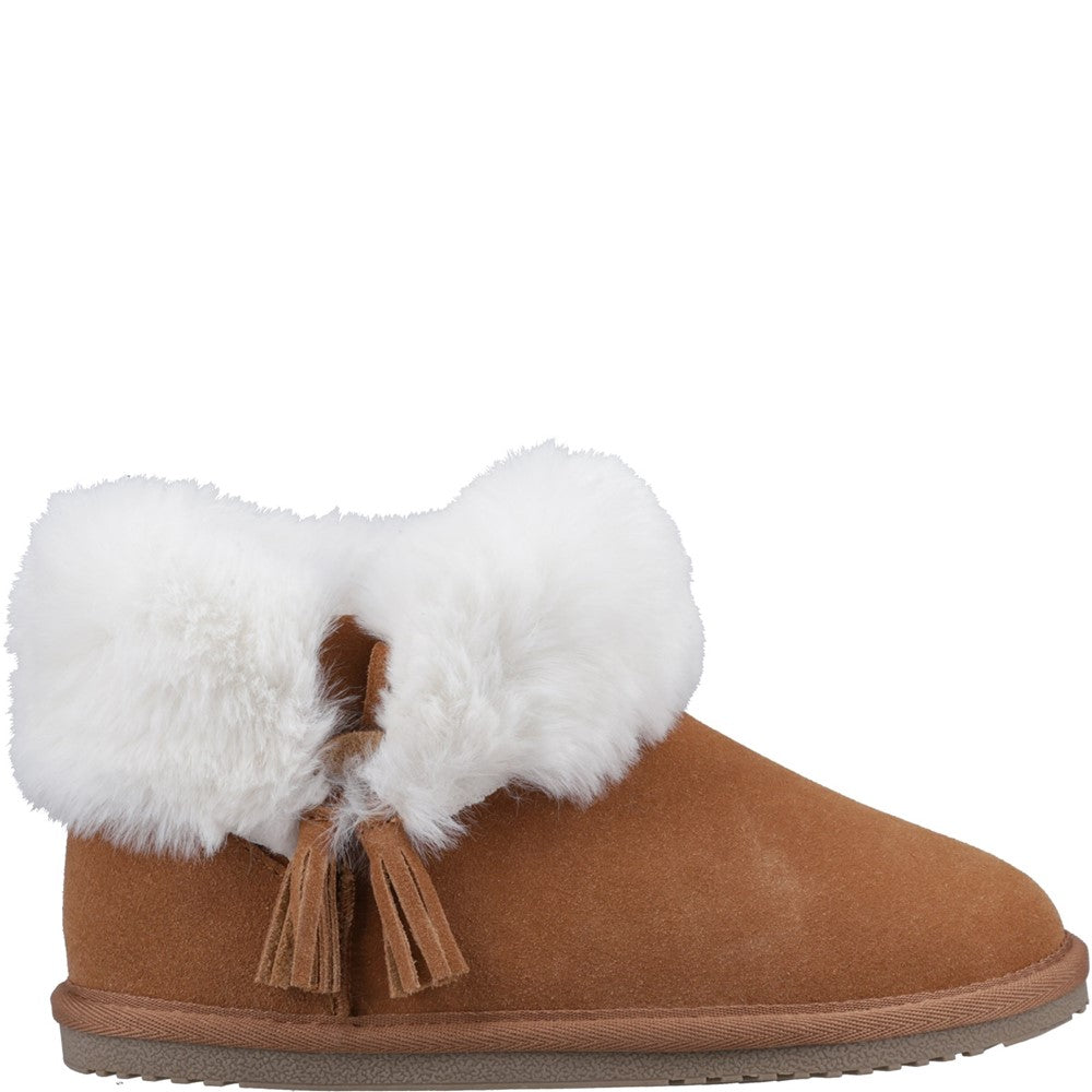 Classic Ladies Slippers Tan Hush Puppies Ayana Slippers