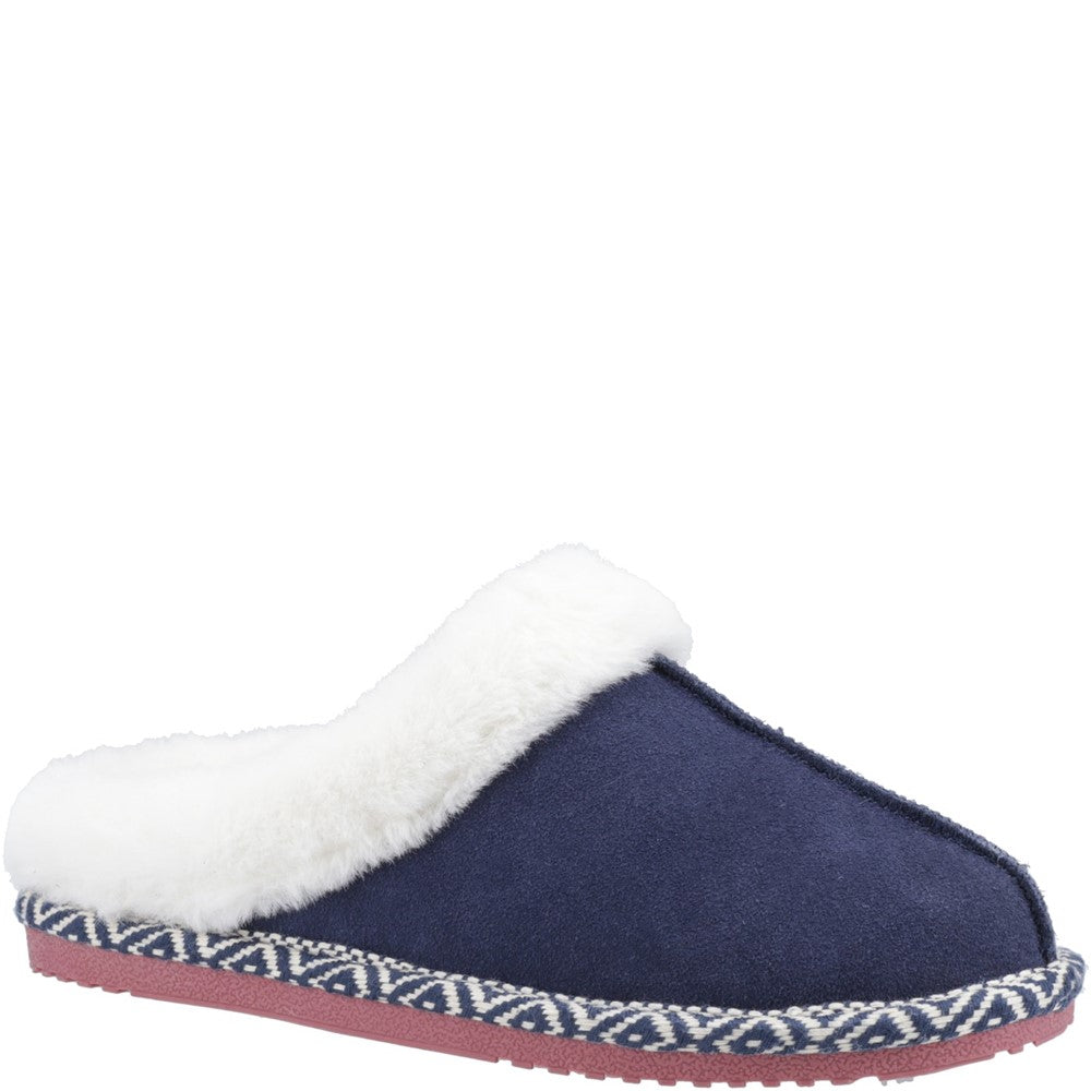 Classic Ladies Slippers Navy Hush Puppies Amara Slippers