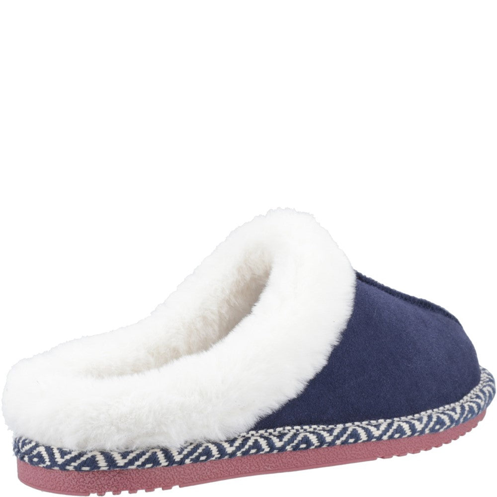 Classic Ladies Slippers Navy Hush Puppies Amara Slippers