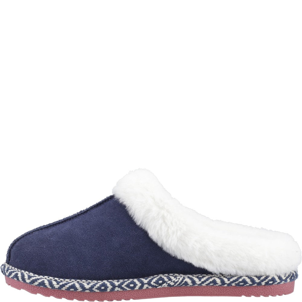 Classic Ladies Slippers Navy Hush Puppies Amara Slippers