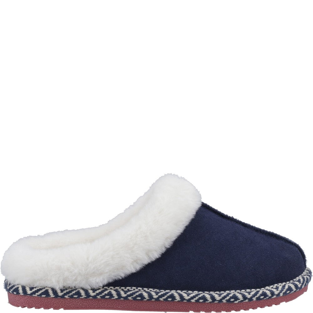 Classic Ladies Slippers Navy Hush Puppies Amara Slippers