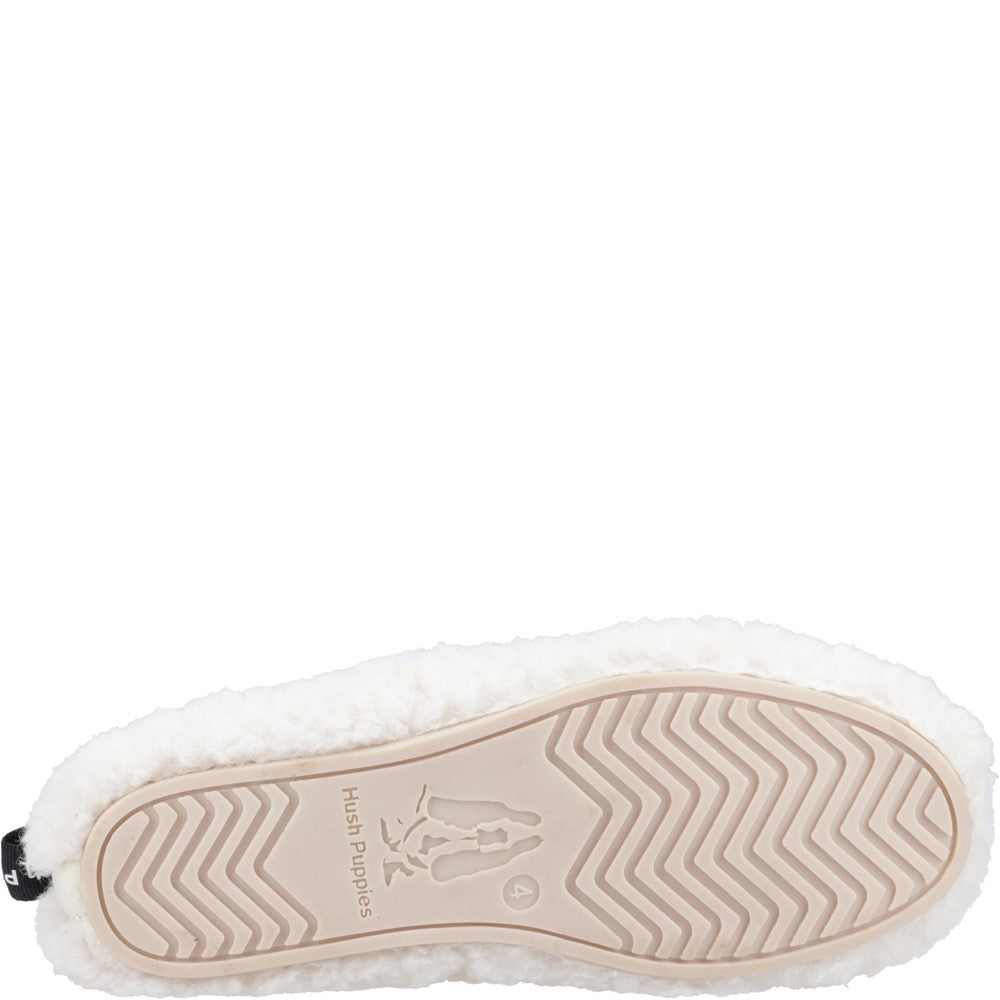 Classic Ladies Slippers Cream Hush Puppies Emily Slippers