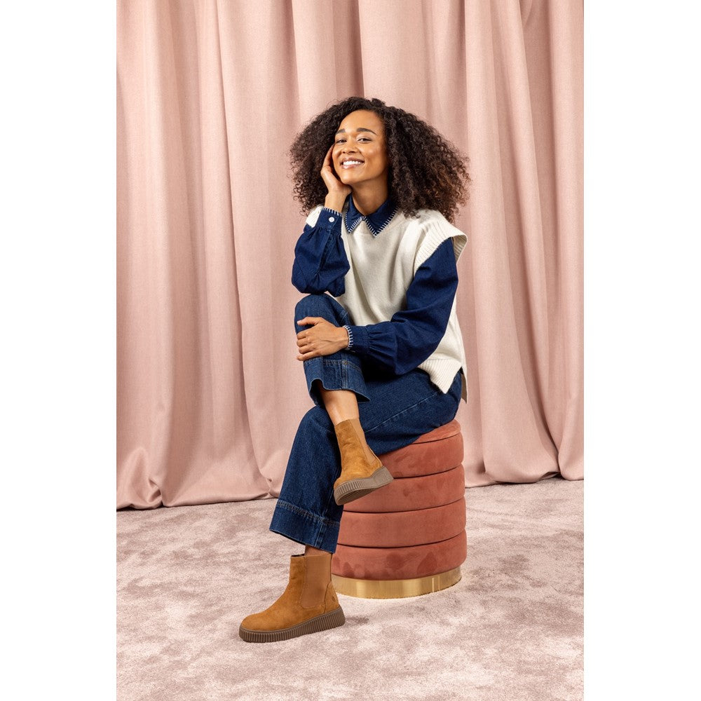 Ladies Ankle Boots Tan Hush Puppies Alana Ankle Boots