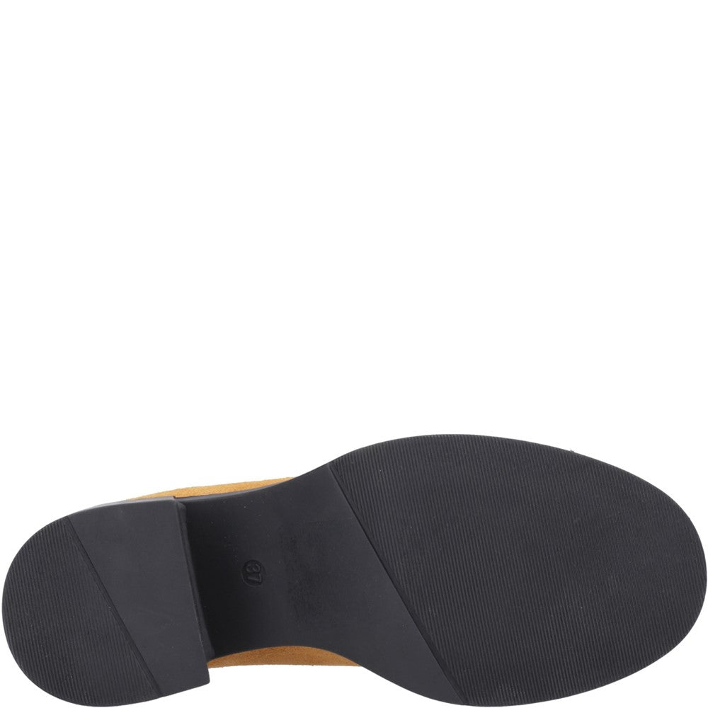 Slip On Ladies Shoes Mustard Hush Puppies Adelaide Loafer