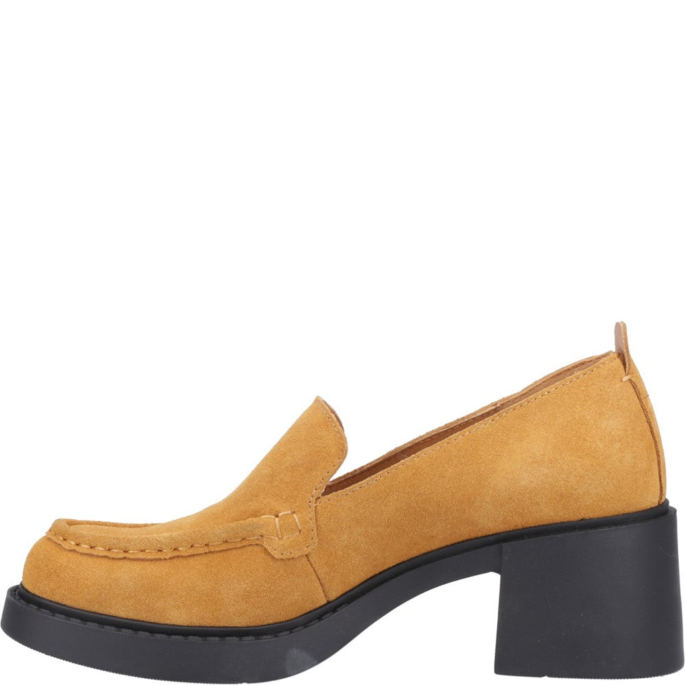 Slip On Ladies Shoes Mustard Hush Puppies Adelaide Loafer