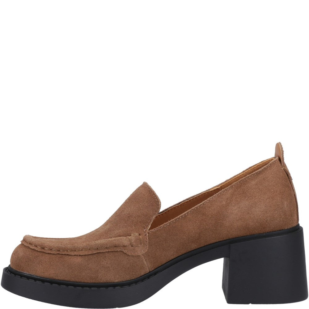 Slip On Ladies Shoes Tan Hush Puppies Adelaide Loafer