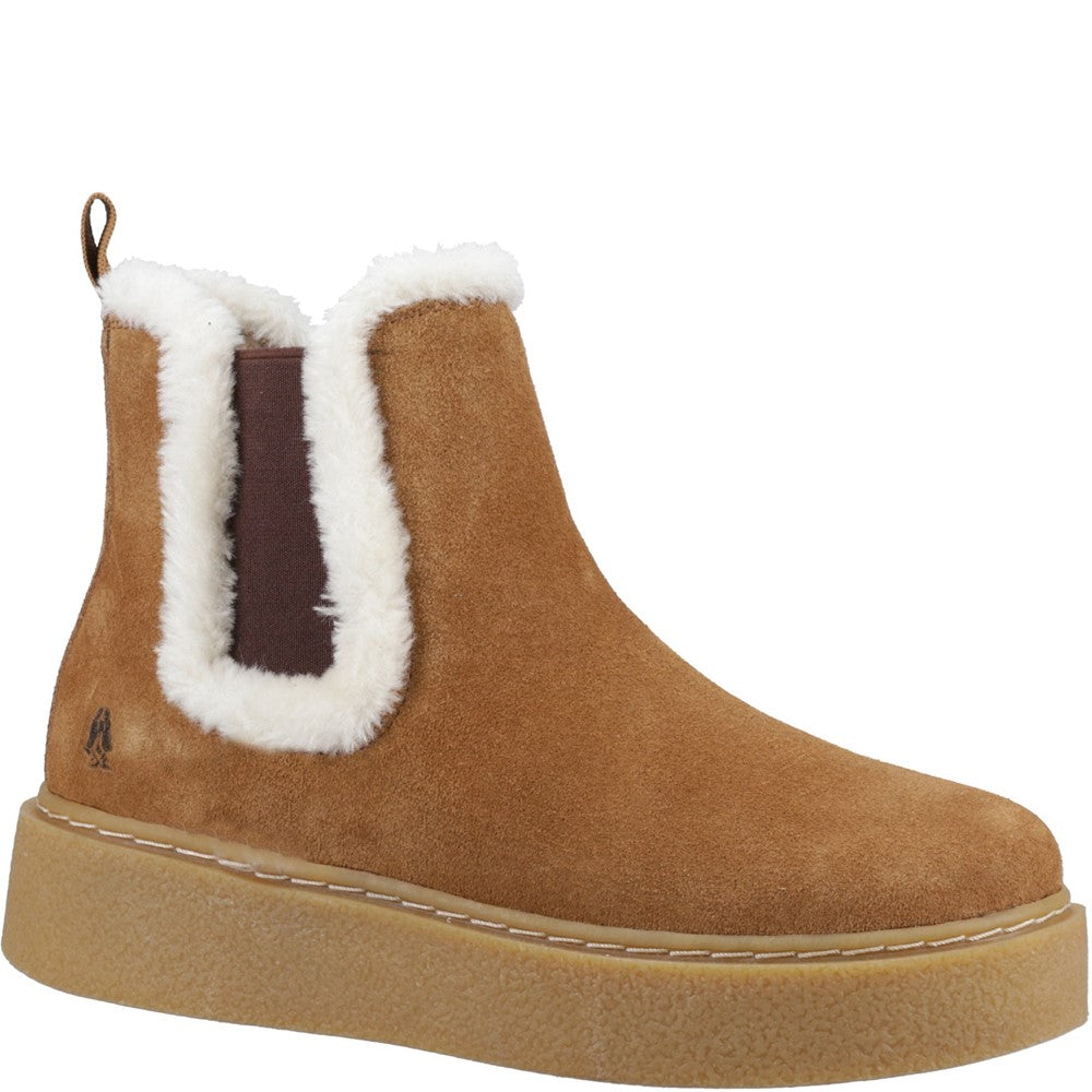 Ladies Ankle Boots Tan Hush Puppies Bella Ankle Boots