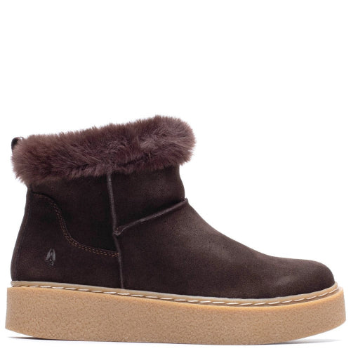 Ladies Ankle Boots Chocolate Hush Puppies Becca Ankle Boots