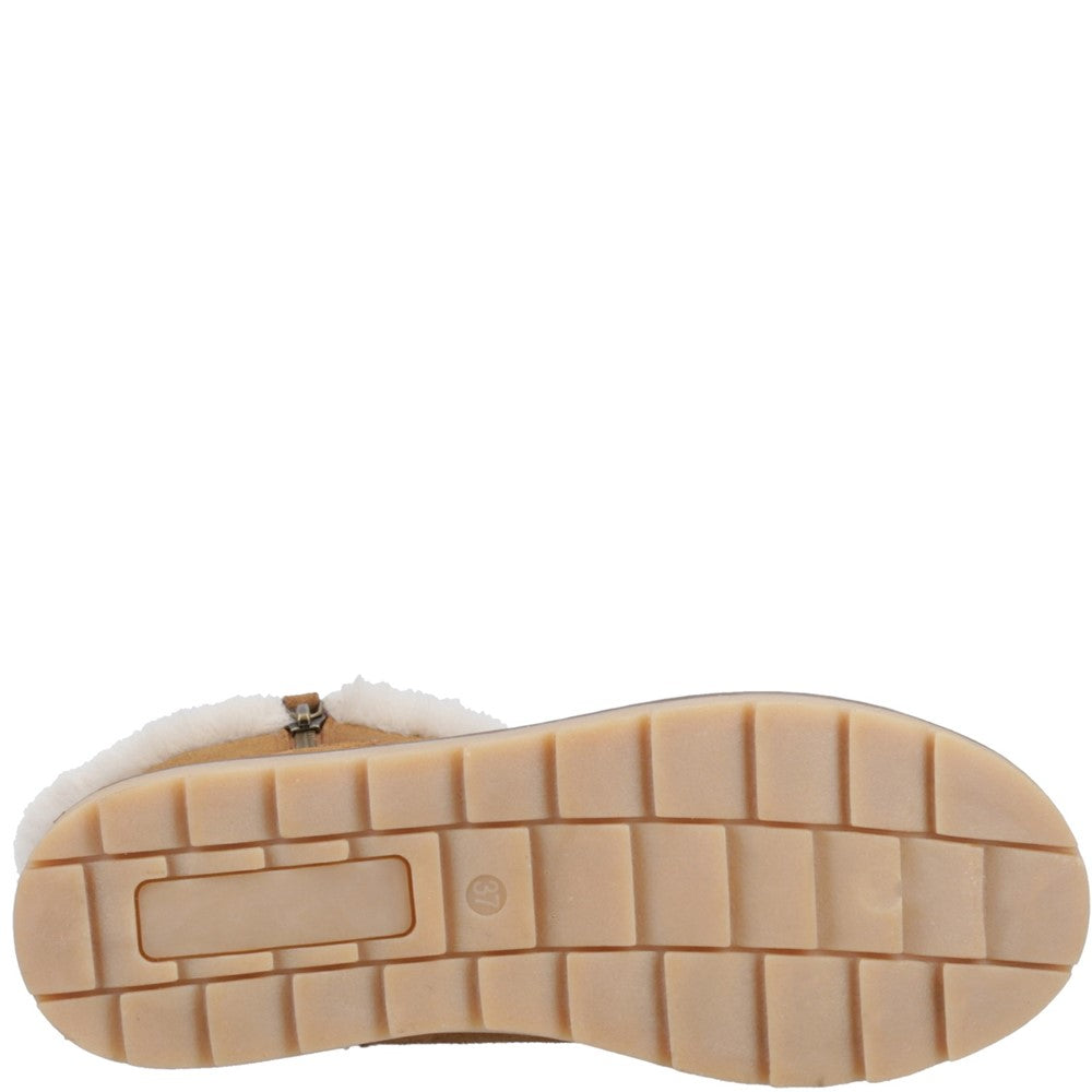 Ladies Ankle Boots Tan Hush Puppies Mary Ankle Boots