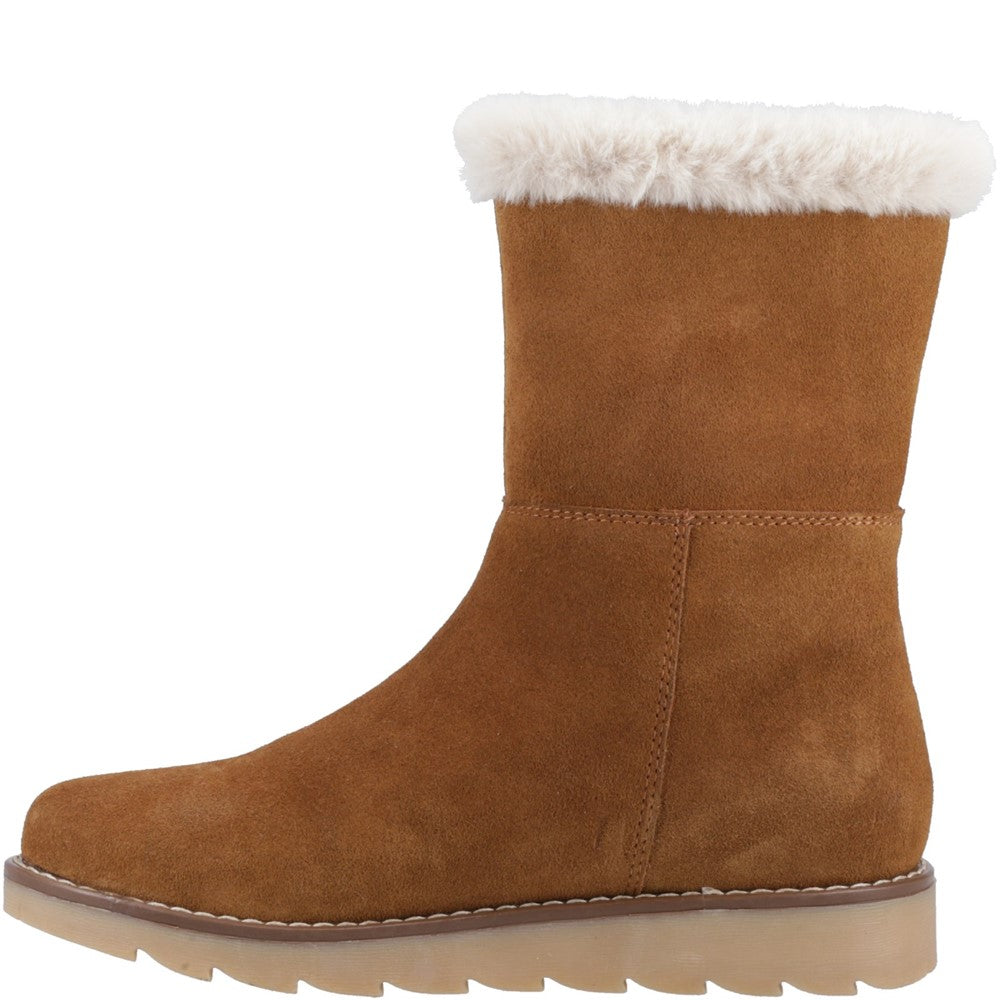 Ladies Ankle Boots Tan Hush Puppies Mary Ankle Boots