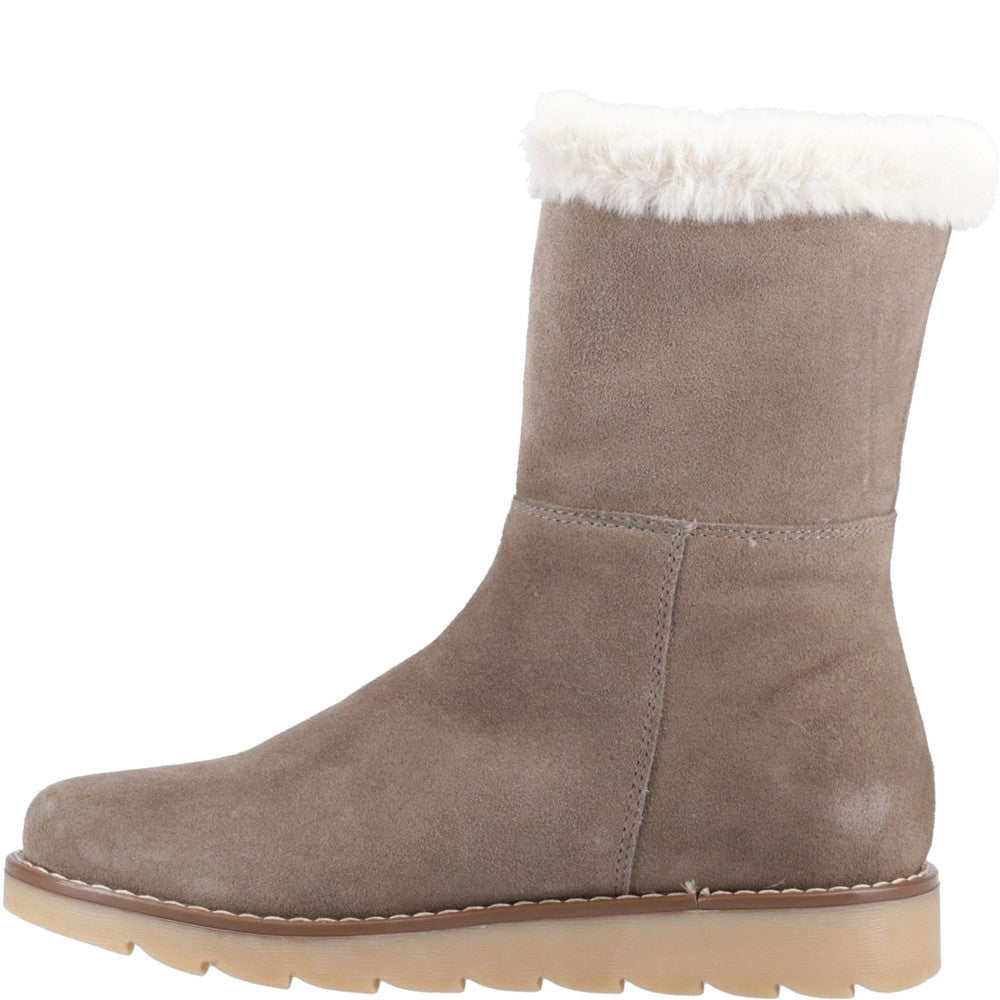 Ladies Ankle Boots Taupe Hush Puppies Mary Ankle Boots