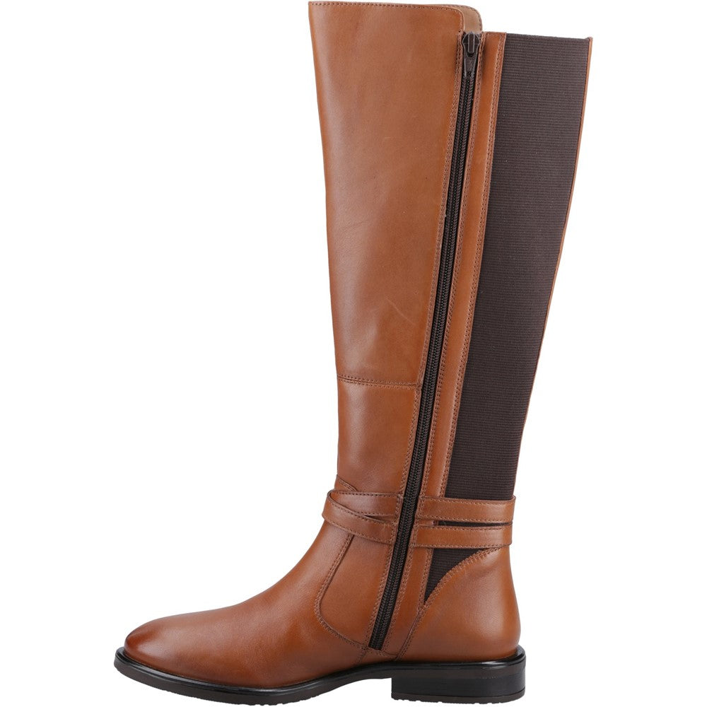 Ladies Long Boots Tan Hush Puppies Victoria Long Boots