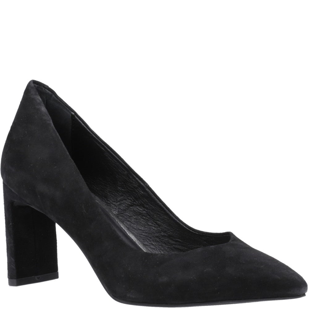 Court Ladies Shoes Black Hush Puppies Olivia Court Shoes