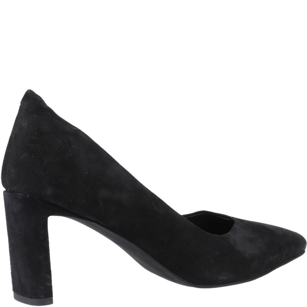 Court Ladies Shoes Black Hush Puppies Olivia Court Shoes