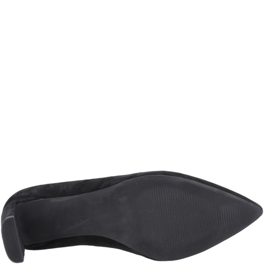 Court Ladies Shoes Black Hush Puppies Olivia Court Shoes