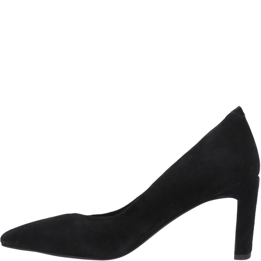 Court Ladies Shoes Black Hush Puppies Olivia Court Shoes