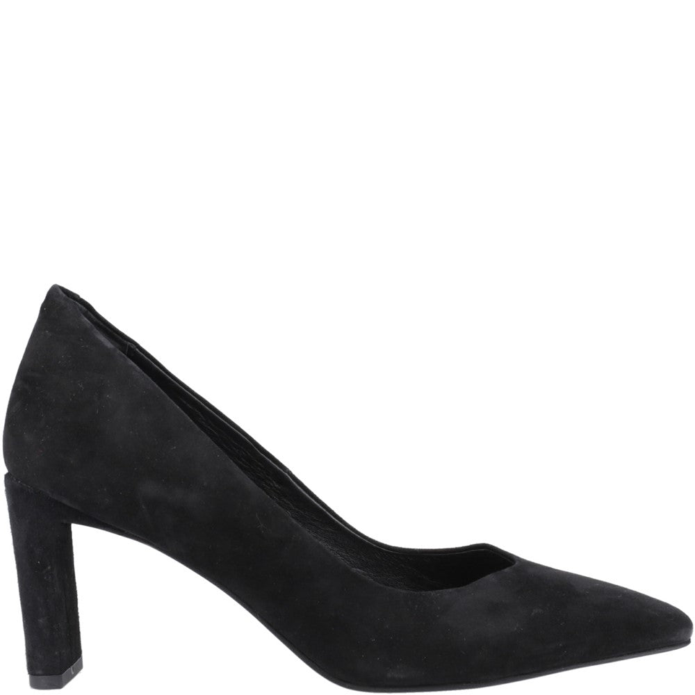 Court Ladies Shoes Black Hush Puppies Olivia Court Shoes