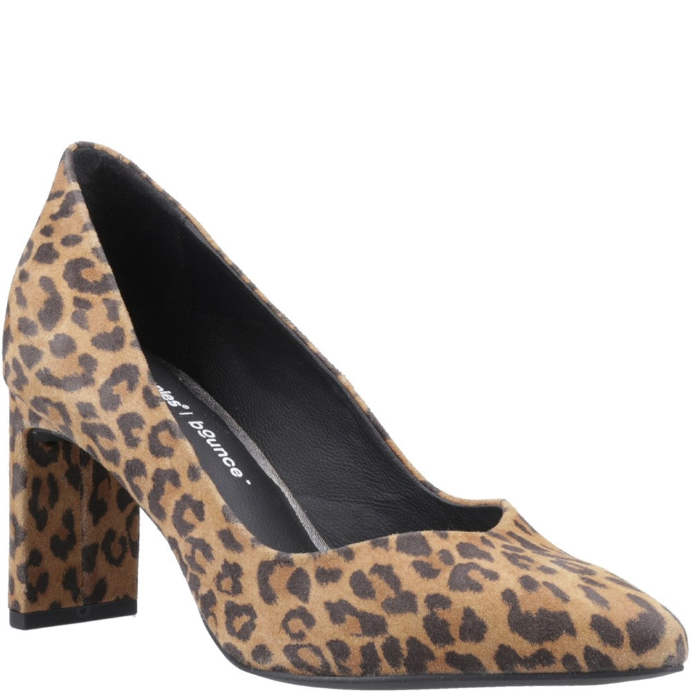 Court Ladies Shoes Leopard Hush Puppies Olivia Court Shoes