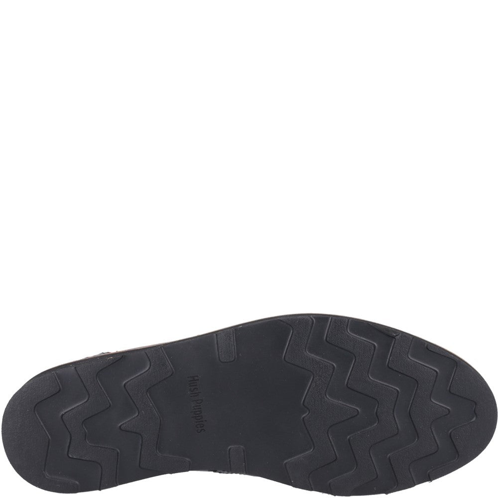Mens Formal Lace Up Shoes Black Hush Puppies Kendrick Shoes