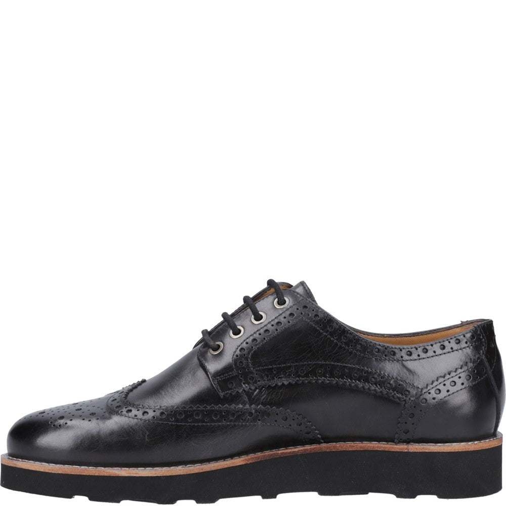 Mens Formal Lace Up Shoes Black Hush Puppies Kendrick Shoes